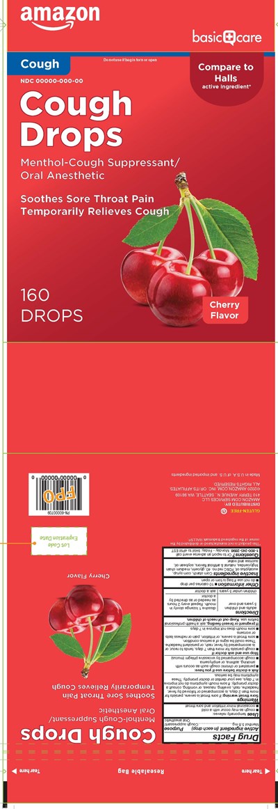 Basic Care Cherry 160ct Cough Drops (Basiccare Cherry 160ct 60000709)